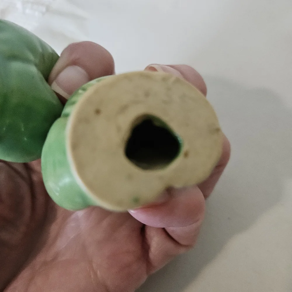 Green Ceramic Boxing Glove  Salt and Pepper Shakers